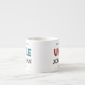 Gepersonaliseerde Oom Retro Gift Best oom Ever Cut Espresso Kop (Voorkant)