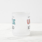 Gepersonaliseerde Oom Retro Gift Best oom Ever Cut Matglas Koffiemok (Center)