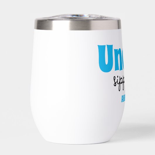 Gepersonaliseerde oom's Sippy Cup Wijn Tumbler (Voorkant)