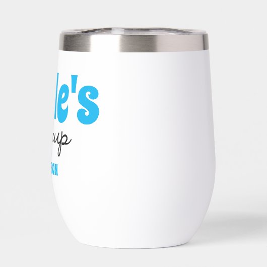 Gepersonaliseerde oom's Sippy Cup Wijn Tumbler (Achterkant)