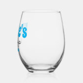 Gepersonaliseerde oom's Sippy Cup Wijnglas Zonder Voet (Links)