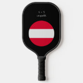 Gepersonaliseerde Oostenrijk vlag Geschenken Pickleball Paddle (Voorkant)