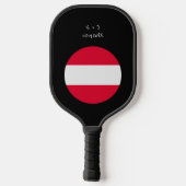 Gepersonaliseerde Oostenrijk vlag Geschenken Pickleball Paddle (Achterkant)