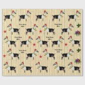 Gepersonaliseerde Oostenrijkse kerstalpiene melkge Cadeaupapier (Vlak)