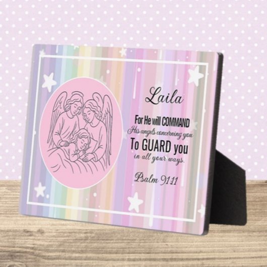 Gepersonaliseerde op geloof gebaseerde plaque voor fotoplaat