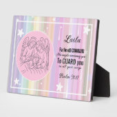 Gepersonaliseerde op geloof gebaseerde plaque voor fotoplaat (Zijkant)