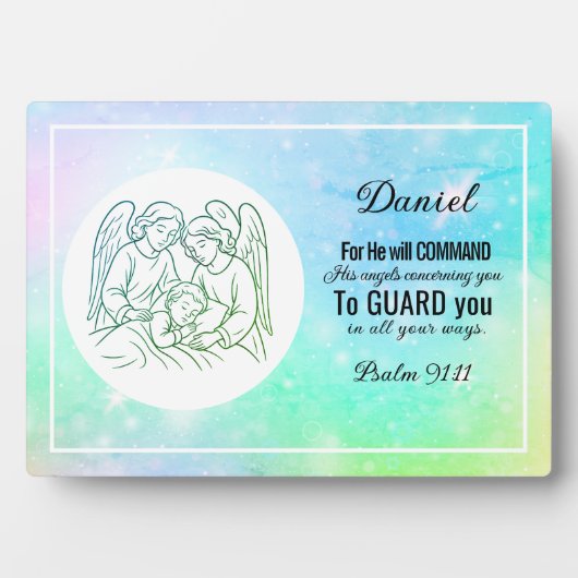 Gepersonaliseerde op geloof gebaseerde psalm Kinde Fotoplaat (voorkant)