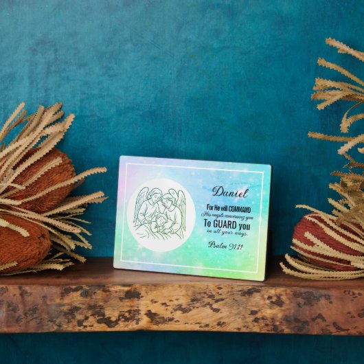 Gepersonaliseerde op geloof gebaseerde psalm Kinde Fotoplaat (Zijkant)