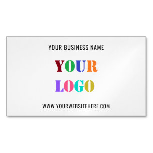 Gepersonaliseerde op maat gemaakte logo tekst prom magnetisch visitekaartje