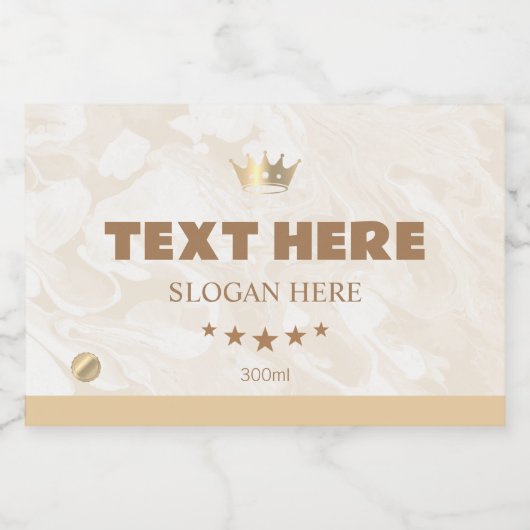 Gepersonaliseerde op maat gemaakte mini fles bruis sparkling wijnetiket (Enkel label)