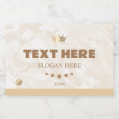 Gepersonaliseerde op maat gemaakte mini Sparkling  Wijnetiket (Enkel label)