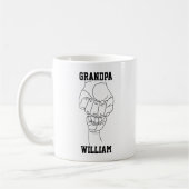 Gepersonaliseerde opa aangepaste opa cadeau koffiemok (Links)