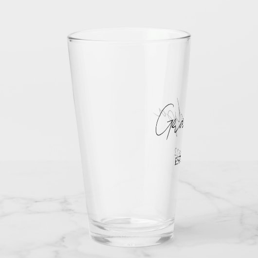 Gepersonaliseerde opa bierglas – vastgesteld jaar glas (Rechts)