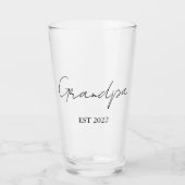 Gepersonaliseerde opa bierglas – vastgesteld jaar glas (Voorkant)