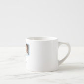 Gepersonaliseerde opa Espresso Cup met 1 kleinkind Kop (Rechts)