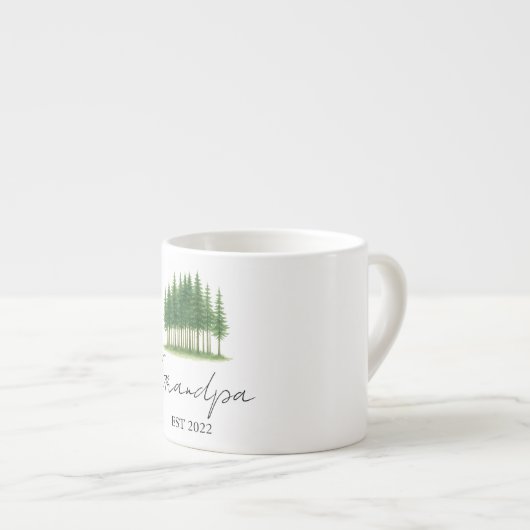 Gepersonaliseerde "Opa Est. [Jaar]" - Espresso Kop (Voorkant rechts)