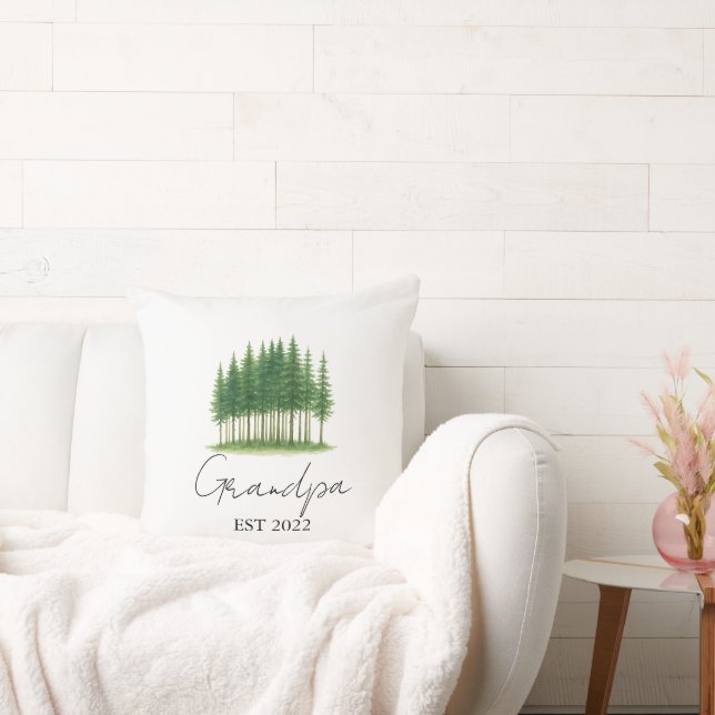 Gepersonaliseerde "Opa Est. [Jaar]" - Kussen (Bank)