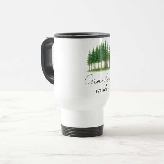 Gepersonaliseerde "Opa Est. [Jaar]" - Reisbeker (Voorkant links)