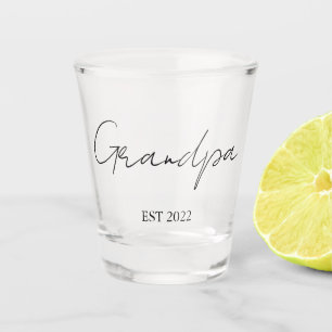 Gepersonaliseerde "Opa Est. [Year]" Geschoten glas