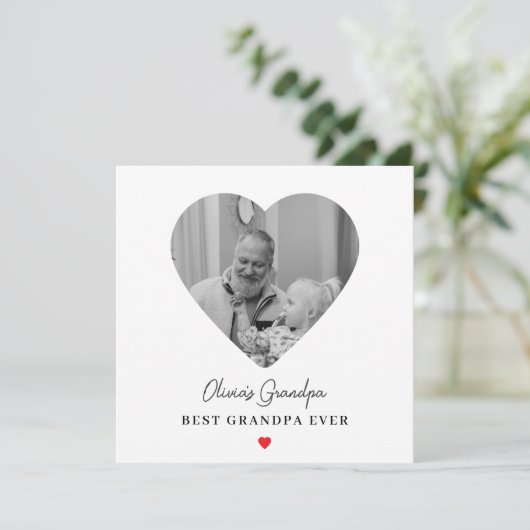 Gepersonaliseerde opa foto | Beste opa ooit (Staand voorkant)