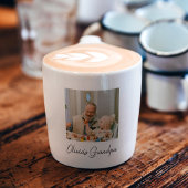 Gepersonaliseerde Opa Fotocadeau Espresso Kop
