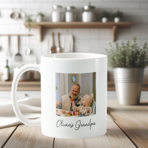 Gepersonaliseerde Opa Fotocadeau Koffiemok
