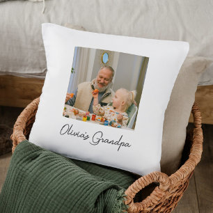 Gepersonaliseerde Opa Fotocadeau Kussen