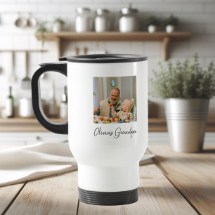 Gepersonaliseerde Opa Fotocadeau Reisbeker