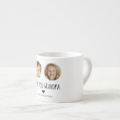 Gepersonaliseerde opa Gift | Aangepast kleinkind g Espresso Kop (Voorkant rechts)