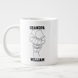 Gepersonaliseerde opa kleinkind cadeau opa grote koffiekop
