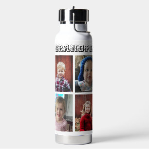 Gepersonaliseerde opa Kleinkinderen foto's Waterfles