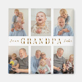 Gepersonaliseerde opa magneet | dag van de grootou (Voorkant)