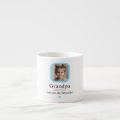 Gepersonaliseerde opa met 1 kleinkind cadeau espresso kop (Voorkant)