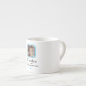 Gepersonaliseerde opa met 1 kleinkind cadeau espresso kop (Voorkant rechts)