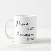 Gepersonaliseerde opa Mok cadeau voor nieuwe opa (Links)