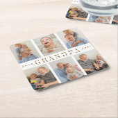 Gepersonaliseerde opa papieren Onderzetter (Schuin)