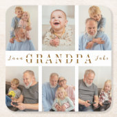 Gepersonaliseerde opa papieren Onderzetter (Voorkant)