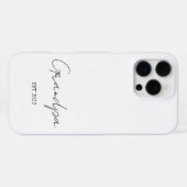Gepersonaliseerde “Opa sinds [Jaar]” -  iPhone Hoesje (Achterkant horizontaal)