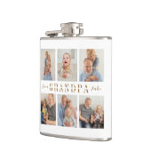 Gepersonaliseerde Opa Vinyl Wrapped Kolf Heupfles (Links)