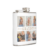 Gepersonaliseerde Opa Vinyl Wrapped Kolf Heupfles (Rechts)