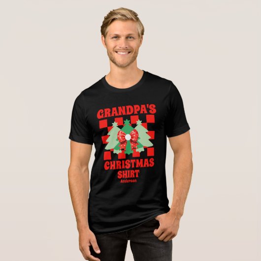 Gepersonaliseerde opa's kerst Shirt (Voorkant volledig)