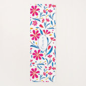 Gepersonaliseerde opbeurende bloemenpatroon yogamat (Achterkant)
