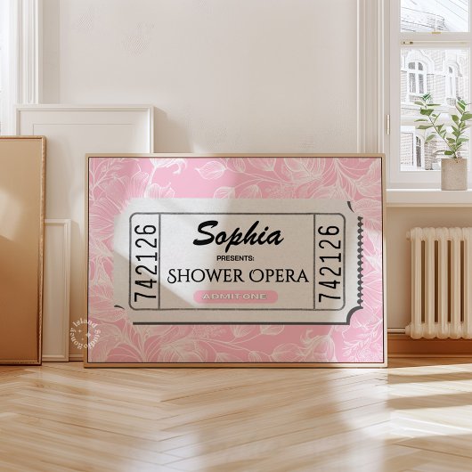 Gepersonaliseerde Opera Douche Leuke Badkamer Prin Poster