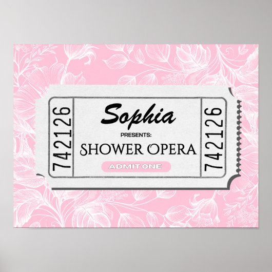 Gepersonaliseerde Opera Douche Leuke Badkamer Prin Poster (Voorkant)