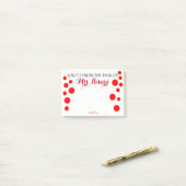 GEPERSONALISEERDE OPMERKING VAN HET DESK VAN DE LE POST-IT® NOTES (Op bureau)