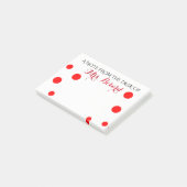GEPERSONALISEERDE OPMERKING VAN HET DESK VAN DE LE POST-IT® NOTES (Schuin)