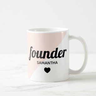 Gepersonaliseerde oprichter moderne professionele  koffiemok