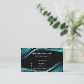 Gepersonaliseerde oprichter visitekaartje template (Staand voorkant)