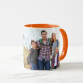 Gepersonaliseerde Oranje Beste Mama Ooit Foto Mok (Voorkant rechts)