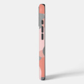 Gepersonaliseerde oranje-grijs moleculen iPhone ca Case-Mate iPhone Case (Achterkant / Links)